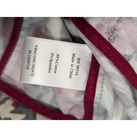 Coldwater Creek size 10 womens multicolor 2 button blazer short sleeve jacket - Picture 6 of 8